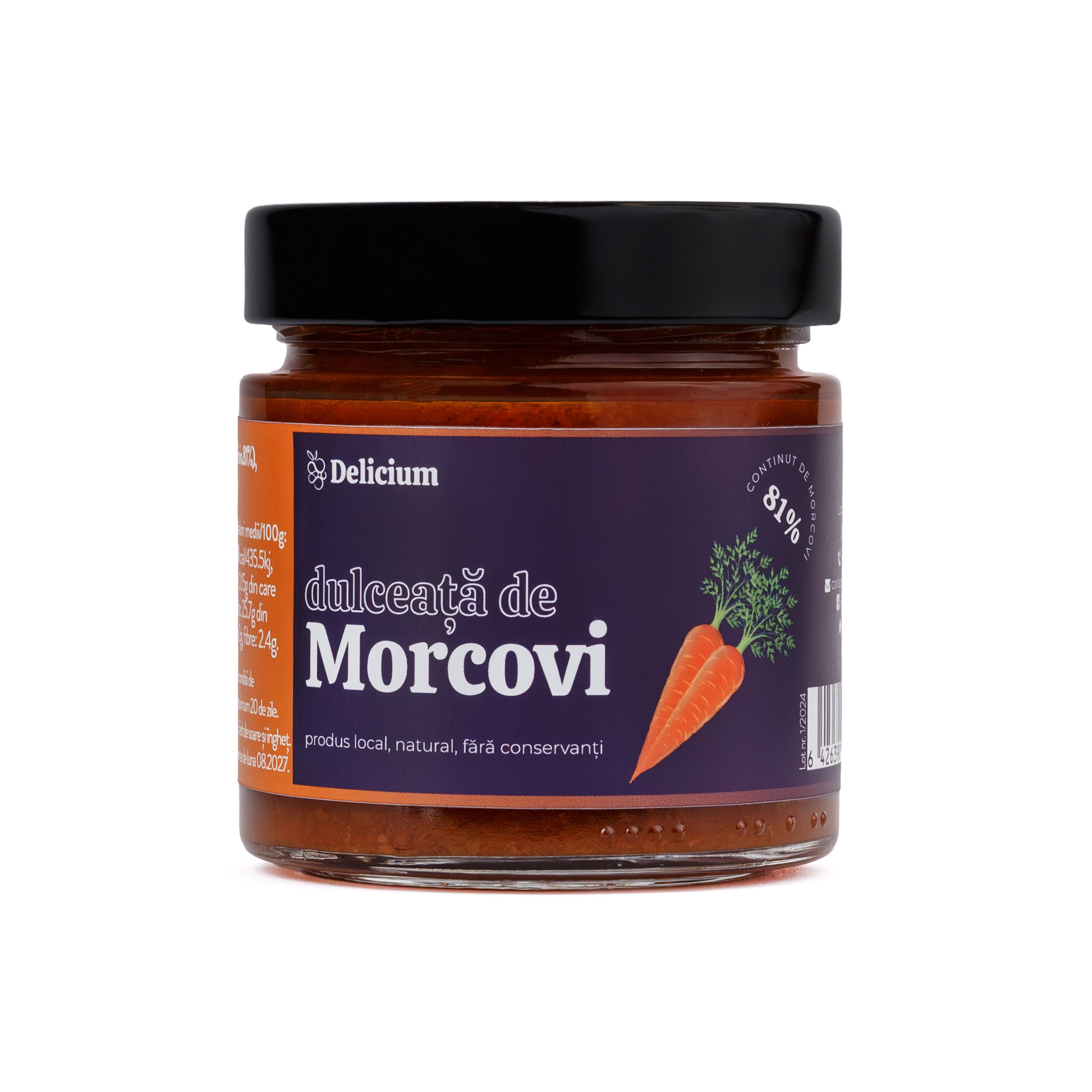 Dulceață de morcovi, 230g